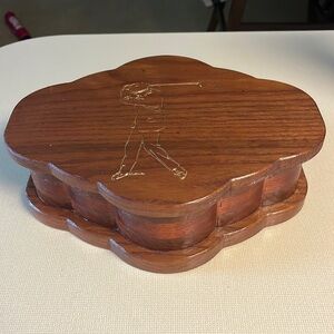 Wooden golf box